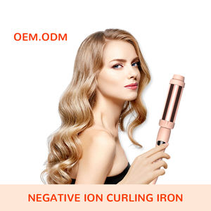 Outils de coiffure professionnels en céramique de titane, fer à friser électrique ionique et baguette ondulante, fer à friser chaud, prix bas - Product Image 2