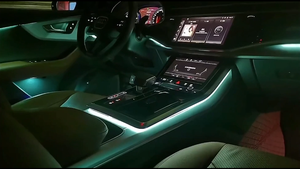 ชุดไฟตกแต่งภายในรถยนต์ 20 LED สำหรับ Audi Q8 ปี 2019-2023 ไฟ RGB ควบคุมผ่านแอพ/พวงมาลัย แบบเสียบใช้งานได้ทันที - Product Image 4