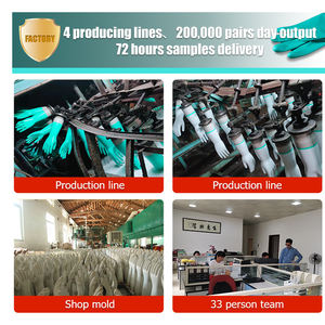 بيع بالجملة 15mil اللون الأخضر لا موك سميكة من المطاط الجمال الغذاء المطاعم المنزلية قفازات المطبخ - Product Image 4