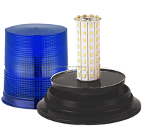 Hoc hinten sive 6 "blaue Xenon-Not blitz lampe Blinkende Warn baken Aluminium-Schraub sockel LED-Not rotations licht WL27