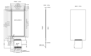 2,13 Zoll 122x250 Schwarzweiß-E-Tinten anzeige modul E-Papier bildschirm mit geringem Strom verbrauch und SPI für Smart Label und IoT-Geräte - Product Image 3
