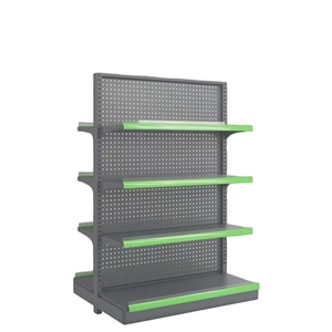 Estantería Metálica de Doble Cara <span class=keywords><strong>para</strong></span> Supermercado, Resistente, Fabricada en China, Góndola <span class=keywords><strong>para</strong></span> Exhibición en Tiendas - Product Image 3