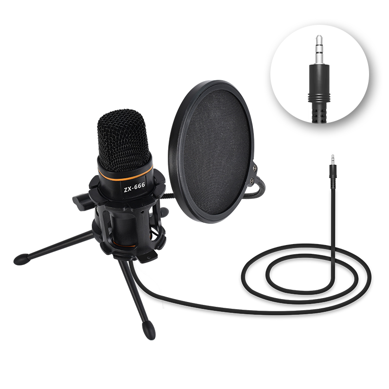 micページ ZX-776 Professional USB Condenser Microphone for PC, Podcast