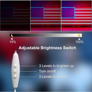 USA flag Letreros Neon LED indoor hanging ambient light wall decoration light entrance indicator light luminous <b>sign</b> 5v 12v - Product Image 3