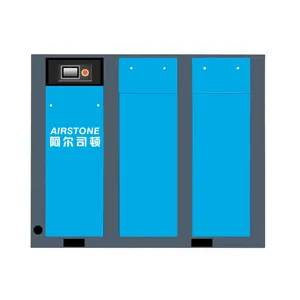 Compresor de aire de tornillo estacionario rotativo de velocidad fija inyectado en aceite Airstone 220kw 300HP Empresas 380V 50HZ 3PH 10 Bares