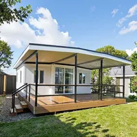 Maison conteneur pliable de luxe 40 pieds, modulaire, préfabriquée, avec panneaux sandwich respirants, couleur personnalisable, en acier sécurisé
