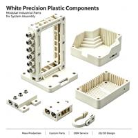 Pièces mécaniques usinées en plastique PEEK, pièces usinées CNC personnalisées, services d'usinage CNC OEM pour instruments électroniques