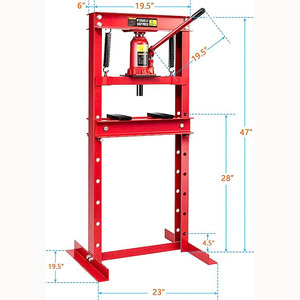 Pressa da Officina 12T, Pressa Manuale Idraulica per Riparazione Auto, Piccola Pressa per Auto - Product Image 5