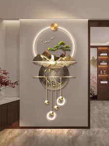 Decoración de Pared de Arte Metálico <span class=keywords><strong>Acrílico</strong></span> Luminoso LED, Cuadros de <span class=keywords><strong>Paisajes</strong></span> y Naturaleza Muerta de Lujo para Decoración del Hogar, Directo de Fábrica - Product Image 2