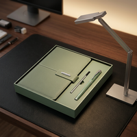 Juego de Artículos de Oficina y Papelería con Logotipo Personalizado, Sets de Promoción Empresarial con Memoria USB, Bolígrafo, Cuaderno de Cuero A5, Juego de Regalo Exquisito