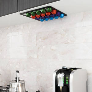 Support de <span class=keywords><strong>capsules</strong></span> <span class=keywords><strong>Nespresso</strong></span>, couleur noire, acier inoxydable, dosettes de café adhésives, support de <span class=keywords><strong>capsules</strong></span> <span class=keywords><strong>Nespresso</strong></span> Vertuo - Product Image 6