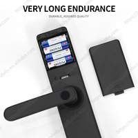 Serrure Connectée Digitale Intelligente Tuya Wifi à Poignée Électronique Prix Usine, Empreinte Digitale, RFID et Mot de Passe pour Appartement
