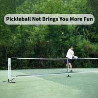 Jaring Pickleball Profesional Kelas Turnamen Gaya Resmi Kustom, Tugas Berat dengan Roda, Jaring Anak-Anak Kustom