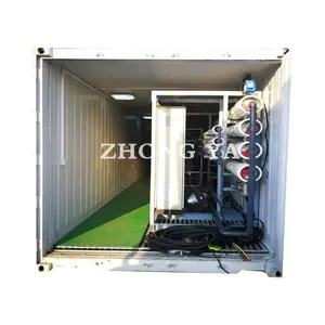 Solar Powered Mobile Containerized Swro Sea Water Seawater Desalination System RO Reverse Osmosis Drinking Water Treatment Plant