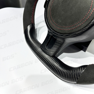 Volant de voiture sport personnalisé en carbone noir mat pour les modèles 718 918 997 991 Boxster Cayman - Product Image 3