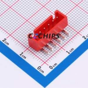 ZX-HA2.54-6PWZ-R Wire-to-Board Pin Header Bent Lead Through Hole,P=2.5mm Connector 1x6P 2.5mm Right Angle Insert XHB - Product Image 1