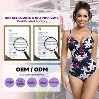 Maillot de bain de plage à bretelles imprimé triangle, col en V, élastique ventre plat, amincissant, avec coussinets de soutien-gorge intégrés