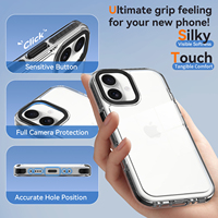 Coque de téléphone portable en métal avec cadre d'objectif et boutons métalliques, protection anti-rayures et dos haute transparence, fabrication directe OEM&ODM