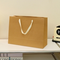 Sacs cadeaux en papier avec logo personnalisé, réutilisables, durables, avec poignées, pour l'emballage de vêtements, les fêtes, les achats, les emballages