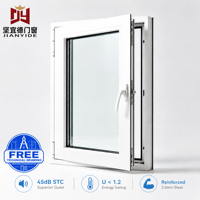 Ventana Abatible de PVC Segura para Niños - Ventilación Anticaída y Antirrefuerzo de Aire, Ventana de Doble Acción de PVC Multicámara de Última Generación
