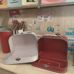 กระดาษแข็งสั่งทำกล่องจักรเย็บผ้ากระดาษเคลือบ CMYK กระดาษศิลปะการพิมพ์ลาย CMYK กระดาษแข็งสำหรับเทียนของขวัญกระเป๋าเดินทาง - Product Image 5