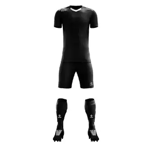 Elegante design ideal para jogo ou para treinamento de malha de ar secagem rápida para uniforme de futebol de gestão de umidade