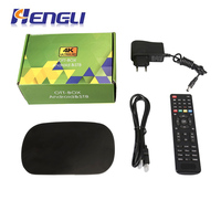 Boîtier intelligent Android Quad Core HEVC 4k Amlogic S905X3 Android OTT+DVB-T2/S2 ISDB-T ATSC-T Décodeur TV Fabriqué par Hengli
