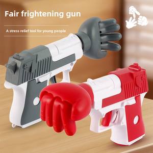 Pistola di plastica artefatto di decompressione creativa dei bambini per la battaglia della carta della roccia delle forbici per le feste ed il gioco - Product Image 2