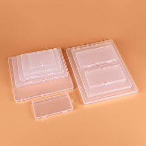 Plastic Storage <b>Box</b> Rectangle A4 Size Covered Jewelry Card Organizer Cross Border Ecommerce Use - Product Image 3