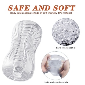 Godet spiralé transparent en TPE pour hommes, entraîneur de pénis et masseur, produit pour adultes, jouet sexuel - Product Image 3
