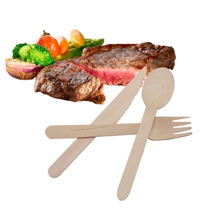 Fabbrica eco-friendly naturale betulla biodegradabile usa e getta cucchiaio forchetta coltello Set di posate <span class=keywords><strong>in</strong></span> legno per la <span class=keywords><strong>vendita</strong></span> - Product Image 3