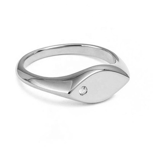 Milskye 2024 Nueva joyería de moda 14K chapado en oro plata esterlina 925 <span class=keywords><strong>Charlotte</strong></span> pétalo natural diamantes anillo de sello para mujeres - Product Image 6