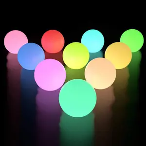 Hot Selling Outdoor PE Waterproof LED Ball Light Solar RGB Garden Terrace Decoration