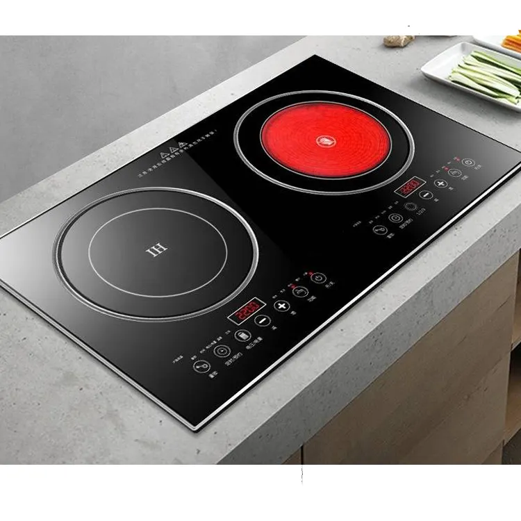 Multifunctional Poland Waterproof Induction Cooker 2 Burner Induction And 1 Gas Cookers Stove