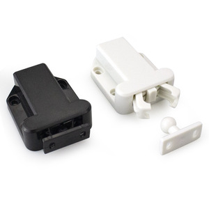 <b>Door</b> Catcher Plastic Rebound Closure Latch Wall Mounted Minimalist Design Easy Installation MT01BK MT01WH - Product Image 1