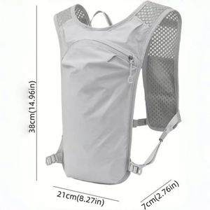Chaleco de Hidratación Personalizado con Logotipo, Ligero, Transpirable, de Poliéster, con Correas Ajustables, para Correr, Maratones y Cross Country - Product Image 2