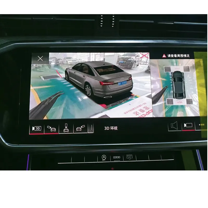 Grand angle vue surround 1080p 4 caméra 360 degrés voiture dvr dash cam 3d panoramique vue d'oiseau système de caméra pour Audi A3 A4 A5