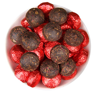 Thé Pu'er en Gros, Thé <span class=keywords><strong>Rose</strong></span> Pu'er, Mini Tuocha <span class=keywords><strong>Rose</strong></span>, Pu'er Coloré, Petit Tuocha Doré 500g en Vrac, Thé Minceur Beauté - Product Image 5