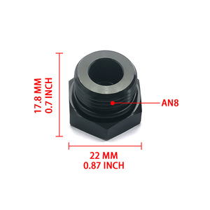 Adaptador de Filtro de Combustible de Aluminio Jiax AN8 con Junta Tórica para Reemplazo de Motor - Product Image 2