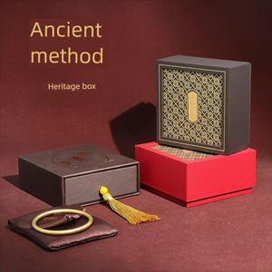 Phong cách cổ điển hộp đồ trang sức, retro lưu trữ và Hộp quà tặng, đồ trang sức tinh tế bao bì hộp với nghề thủ công truyền thống. - Product Image 2