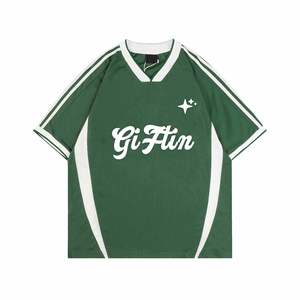 T-shirt de baseball respirant avec logo personnalisé brodé et imprimé, à séchage rapide, anti-humidité, style décontracté streetwear, uniforme - Product Image 1