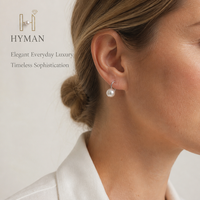 Élégantes boucles d'oreilles clous en perles d'eau douce Edison blanches rondes de qualité AAA de 10-11 mm en argent S925 pour femmes