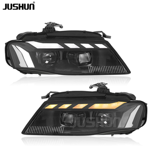 Ensemble de phares pour système d'éclairage automobile JUSHUN pour <span class=keywords><strong>Audi</strong></span> <span class=keywords><strong>A4</strong></span> 2008-2012 Nouveaux phares LED Style RS Plug and Play - Product Image 2