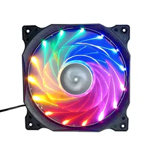 Luz do arco-íris de cpu, dissipador de calor de cpu, grande, 4 pinos, caso, ventilador de refrigeração, computador dc colorido ventilador