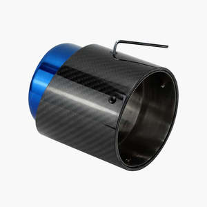 Punta de Escape de Fibra de Carbono Azul Quemado Compatible con <span class=keywords><strong>Mini</strong></span> <span class=keywords><strong>Cooper</strong></span> R55 R56 R57 R58 R59 R60 R61 F54 F55 F56 F57 F60 - Product Image 3