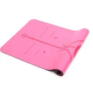 Miska个性化防滑5毫米优质粉色Tapis环保定制弯曲瑜伽垫环保聚氨酯橡胶瑜伽垫