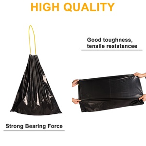Heavy Duty Black Drawstring Trash <strong>Bag</strong> on <strong>Roll</strong> <strong>Garbage</strong> <strong>Bags</strong> Wholesale <strong>With</strong> High Practicability - Product Image 6