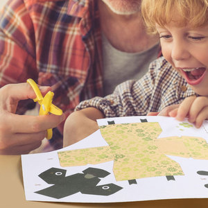 AiJH 3D Cartoon Animal <strong>Origami</strong> Paper Cutting Handcraft Paper Art Early Learning <strong>Puzzle</strong> Cute Cartoon Design Educational Toys - Product Image 2