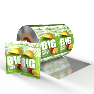 사용자 정의 인쇄 플라스틱 롤 스톡 향 주머니 포장 필름 알루미늄 호일 적층 유연한 식품 감자 칩 포장 필름 롤 - Product Image 3