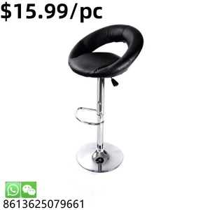 Meubles de boîte de nuit design vente en gros chaise vintage à cadre en acier chaise de bar en métal pour restaurant en <span class=keywords><strong>cuir</strong></span> moderne - Product Image 2